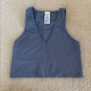 Athleta Slate Blue V-Neck Tank Top